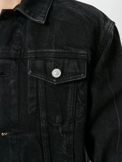 Shop Givenchy Slim-fit Denim Jacket In Black
