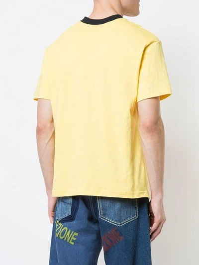 Shop Bethany Williams Attenzione T-shirt In Yellow
