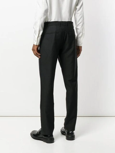 Shop Ann Demeulemeester Icon High Waist Trousers - Black