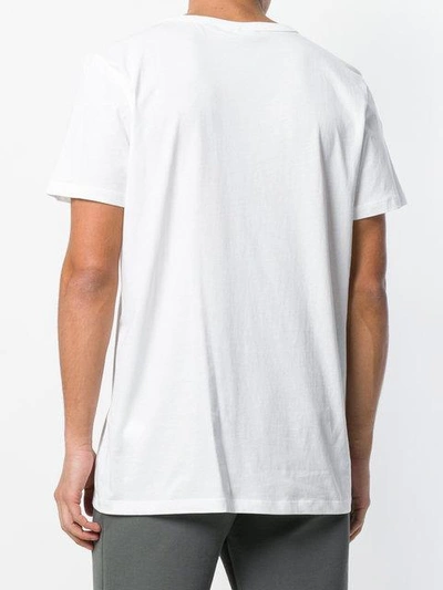 Shop Les Benjamins Logo Print T-shirt - White