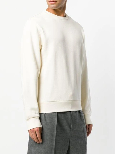 Shop Maison Margiela Sweatshirt Mit Rundem Ausschnitt In White