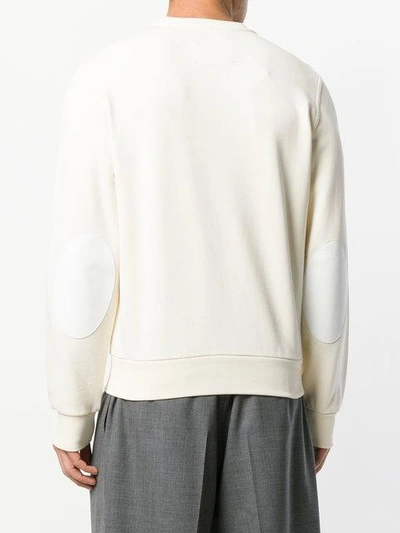 Shop Maison Margiela Sweatshirt Mit Rundem Ausschnitt In White