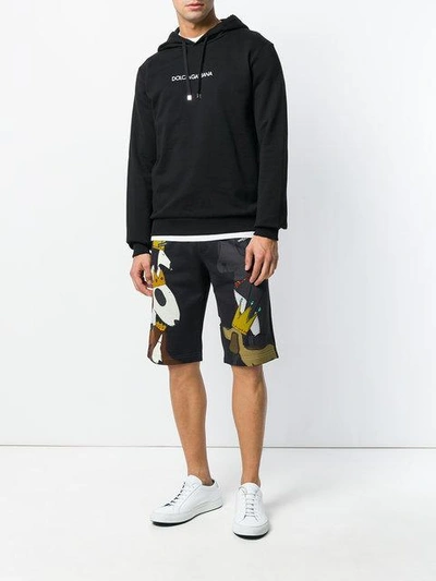 Shop Dolce & Gabbana Logo Hoody In Black