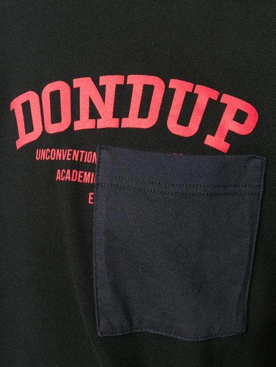 Shop Dondup Logo Print T-shirt In Black