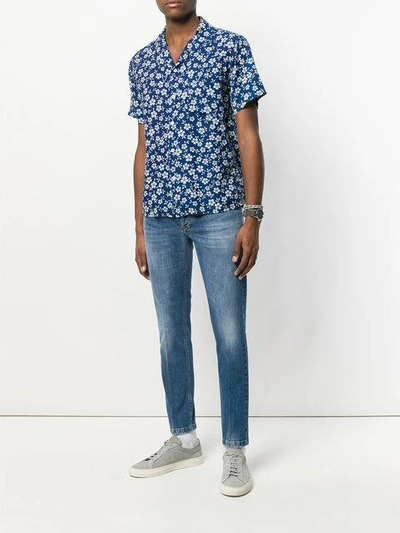 Shop Entre Amis Slim Fit Straight Jeans - Blue