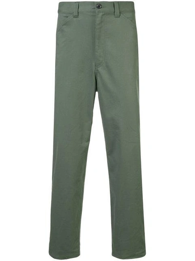 Shop Odin Relaxed Fit Slouch Trousers In 019 Olive