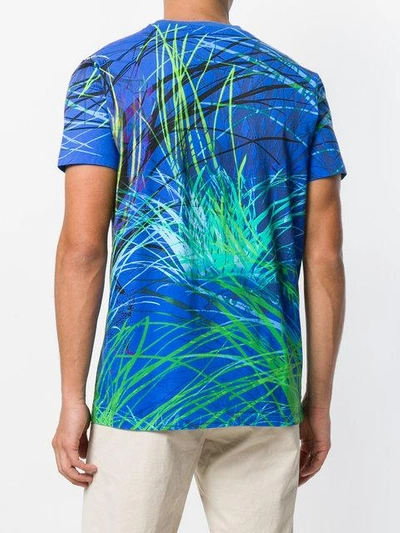 Shop Etro Frog Print T In Blue