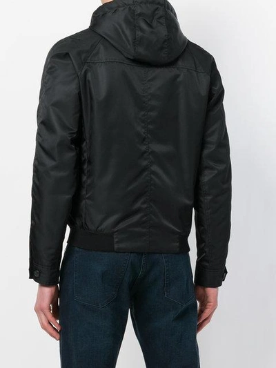 Shop Sealup Zipped Fitted Jacket In Black