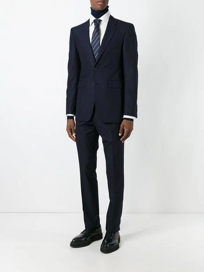 Shop Burberry Modern Fit Wool Suit In Blue