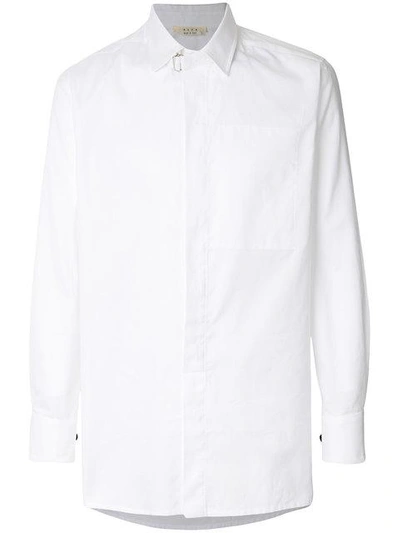 Shop Alyx Buckle Collar Shirt In White