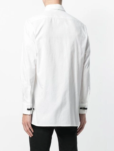 Shop Alyx Buckle Collar Shirt In White