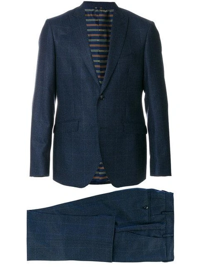 Shop Etro Two Piece Suit - Blue