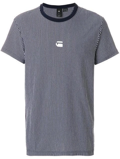 striped fitted T-shirt