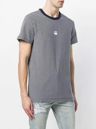 striped fitted T-shirt