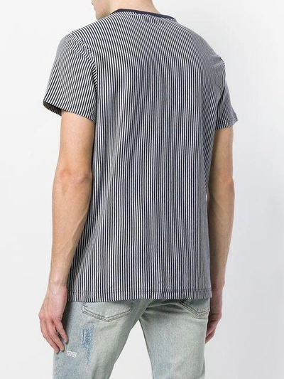 striped fitted T-shirt