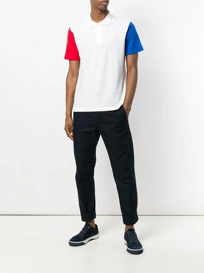 Shop Band Of Outsiders Colour Block T-shirt - White