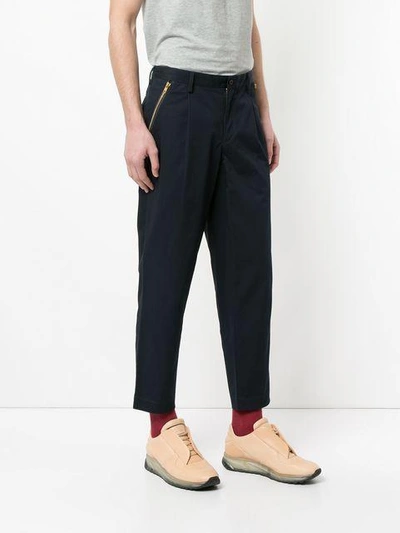 Shop Kolor Tucked Cropped Trousers