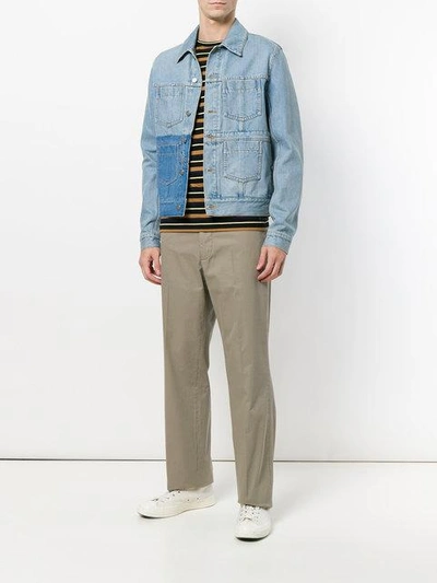 Shop Maison Margiela Woven Drawstring Trousers