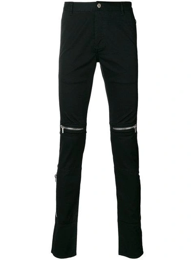 Shop Givenchy Zip Biker Jeans