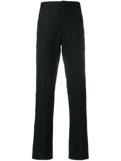 Shop Forme D'expression Straight-leg Trousers In Black