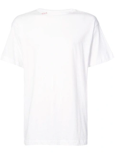 Shop 424 Round Neck T-shirt In White