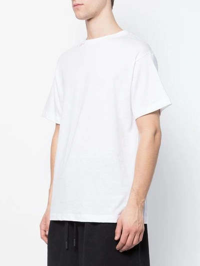 Shop 424 Round Neck T-shirt In White