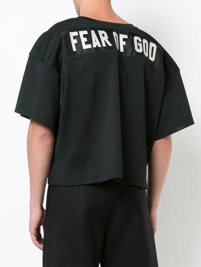 Fear Of God Black 'manuel' Football Jersey T-shirt | ModeSens