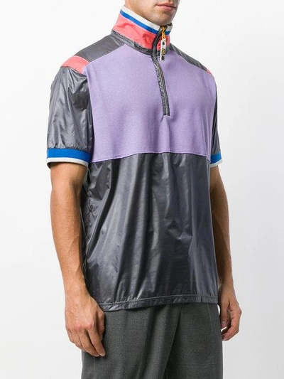 Shop Lanvin Colourblock Short Sleeve Pullover