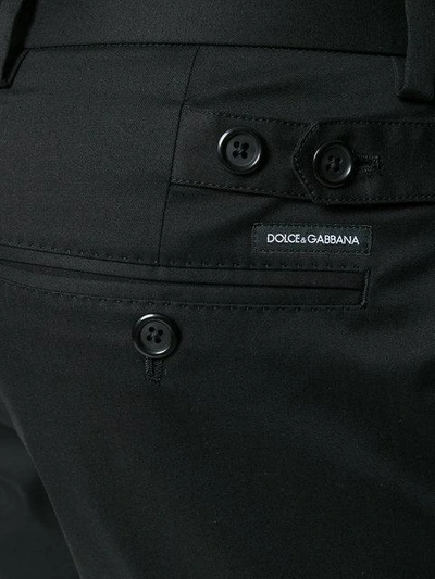 Shop Dolce & Gabbana Tailored Trousers In Black