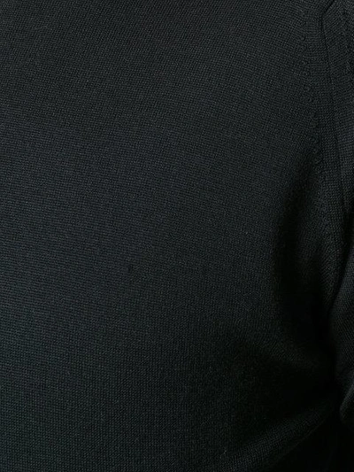 John Smedley V-neck Jumper - Black In Black
