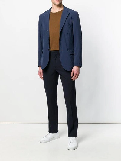Shop Kired Classic Button Blazer In Blue