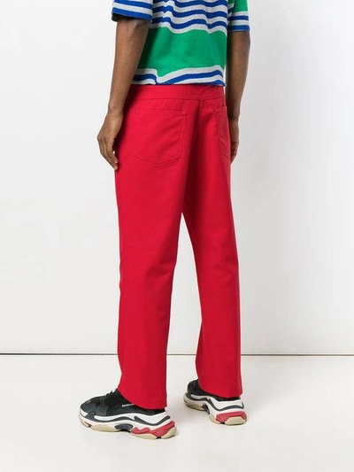 Shop Napa By Martine Rose Casual Chinos In Red