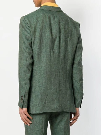 Shop Etro Classic Blazer - Green