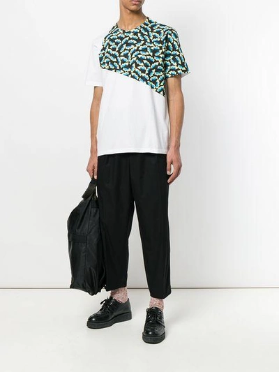 Shop Marni Frontal Print T-shirt - White