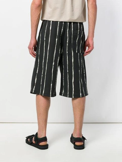 Painted-stripe shorts