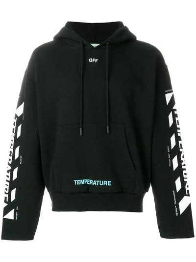 Shop Off-white Temperature Hoodie - Black