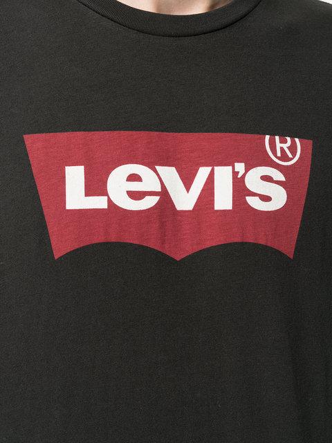 Levi's Levis Logo Crew Neck T Shirt Black | ModeSens