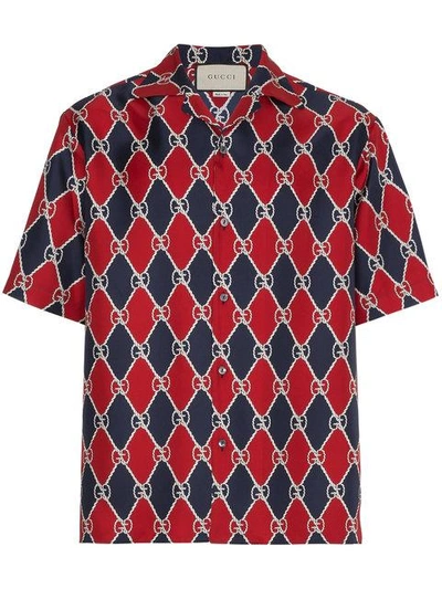 Gucci GG Motif Bowling Shirt - Neutrals