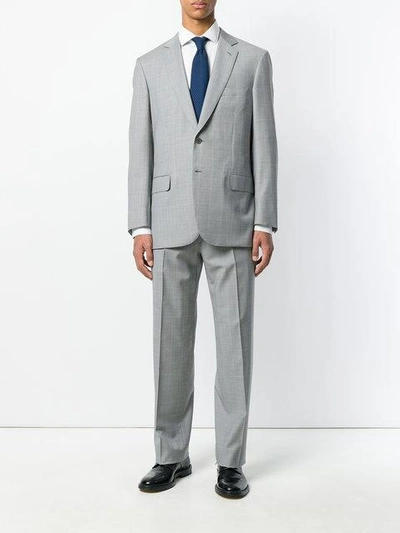 Shop Brioni Loose Fit Suit - Grey