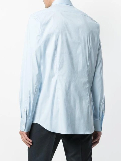 Shop Prada Classic Shirt In Blue