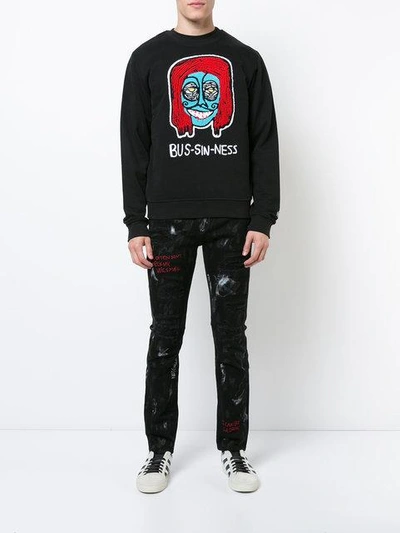 Haculla Bus-sin-ness Sweatshirt In Black