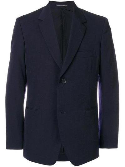 Shop Yohji Yamamoto Oversized Suit Jacket - Blue