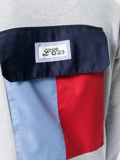 Shop Lc23 Rear Flap Pocket Sweatshirt - Grey