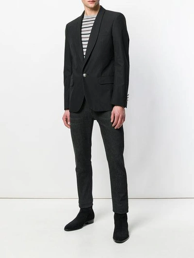 Shop Balmain Classic Blazer In Black