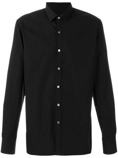 Shop Lanvin Front Buttoned Shirt In Black