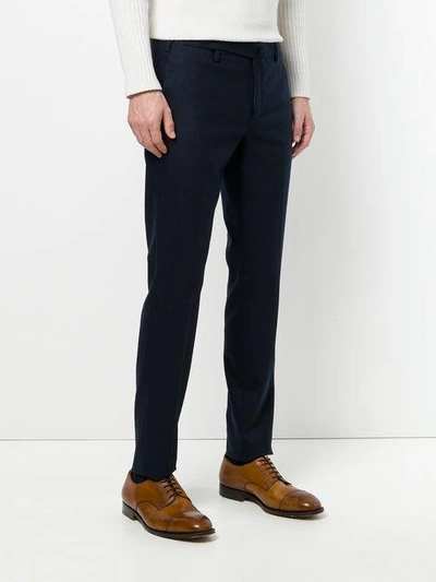 Shop Pt01 Fitted Tailored Trousers In Blue
