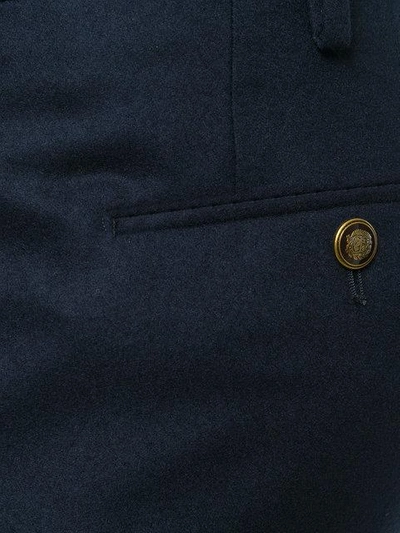 Shop Pt01 Fitted Tailored Trousers In Blue