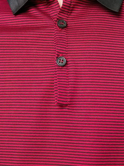 Shop Lanvin Striped Polo Shirt