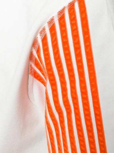 striped sleeve T-shirt