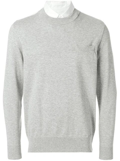 Shop Sacai Pocket Detail Sweatshirt